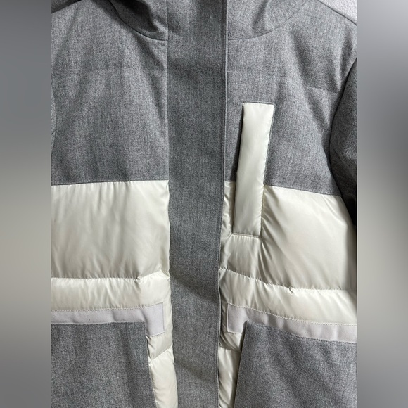 Lululemon Winter Chill Wool Parka in Grey and White Size 8 - Picture 9 of 16